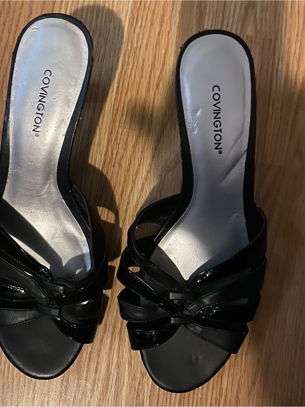 Covington Black Knot-Front Slide Mules - Picture 2 of 4